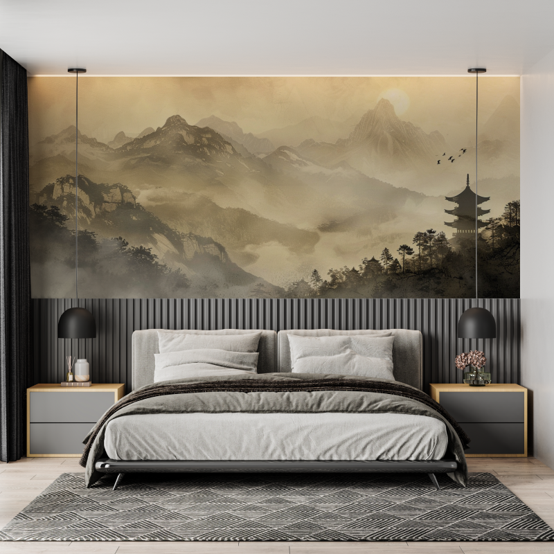 Papier peint panoramique deco zen mural adulte