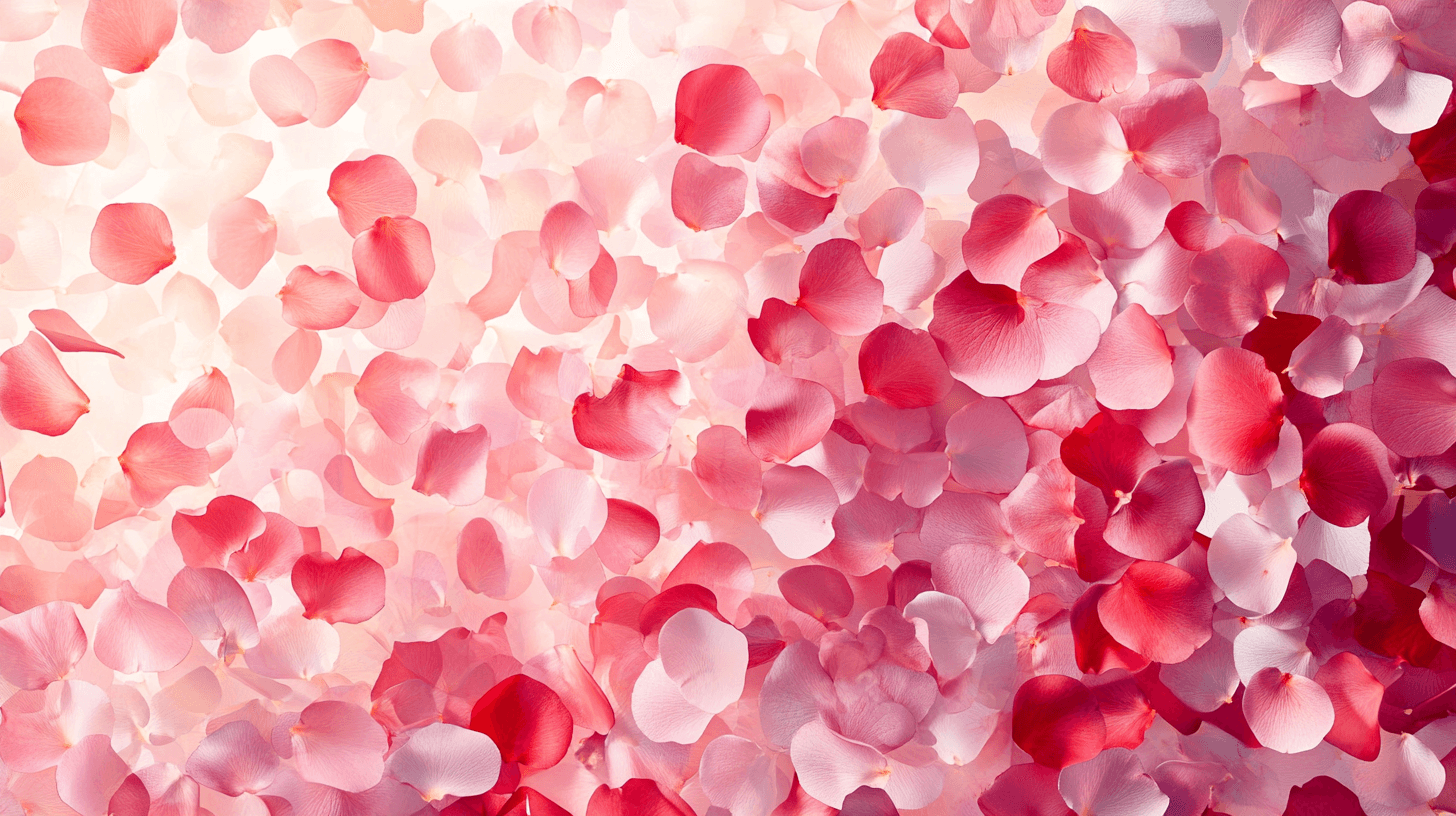 Papier Peint Aquarelle Pétales Tombants En Mouvement