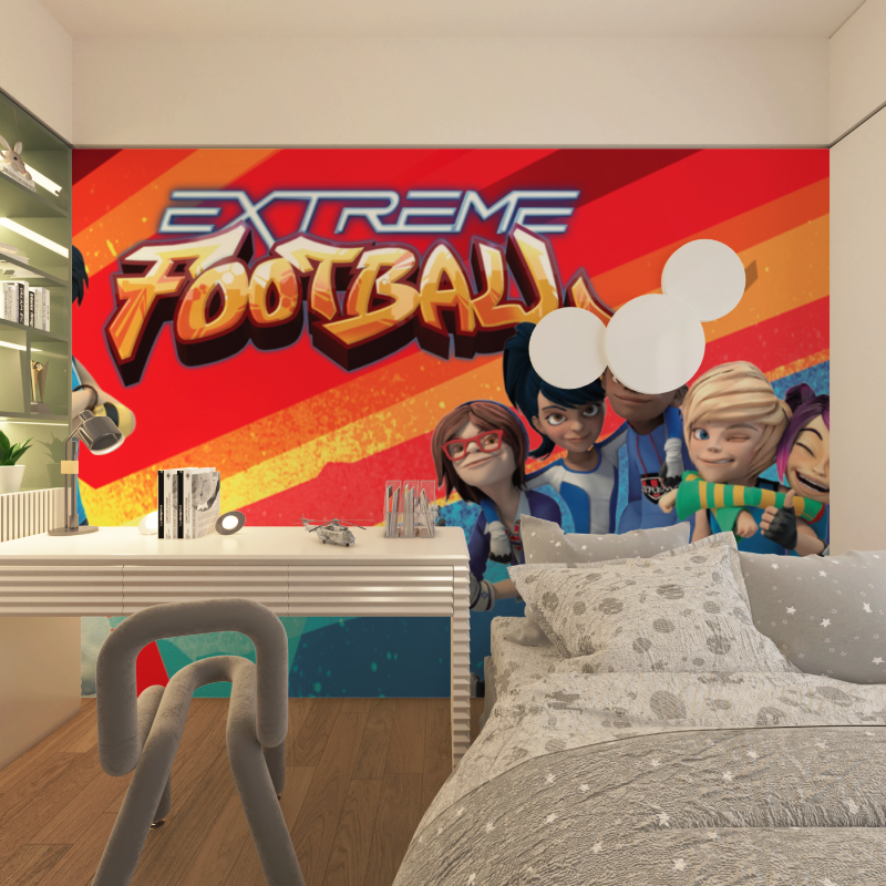 Papier de peint foot de rue extreme chambre adolescents