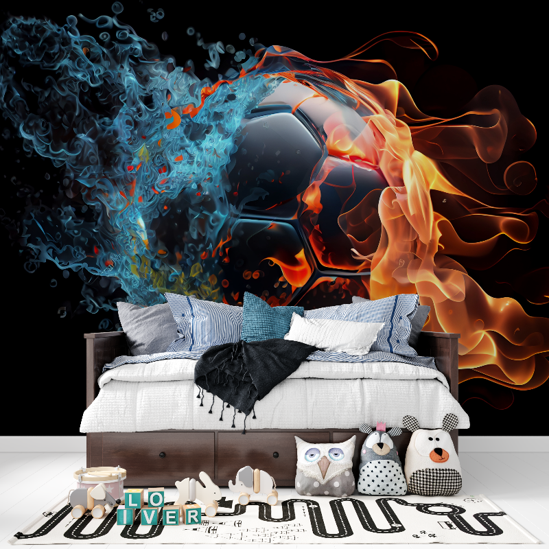 Papier peint xxl foot tapisserie pour ado