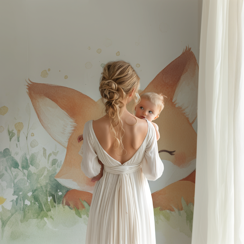 Papier peint nouveau ne renard bb123