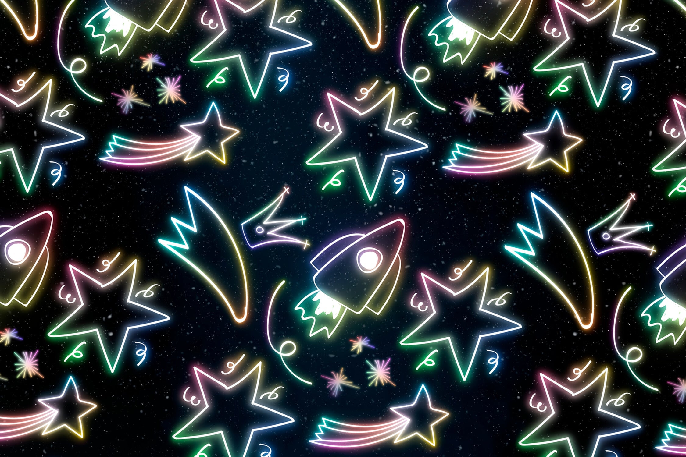 Papier Peint Ado Lumières Néon