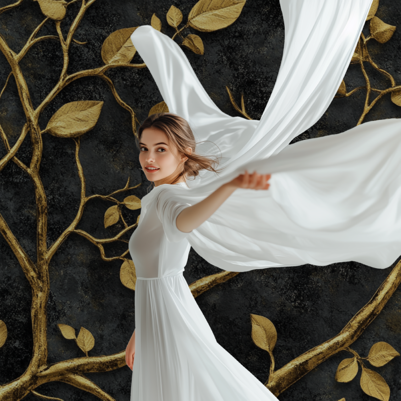 Papier peint arbre luxe modele