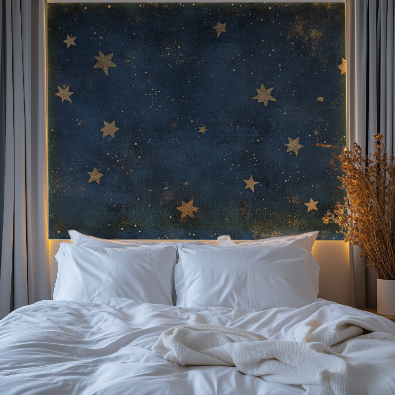 Papier peint vintage japonais etoile chambre premium