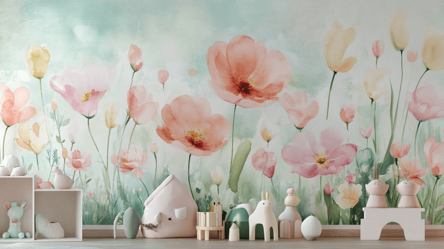 Papier Peint Fleurie Vintage