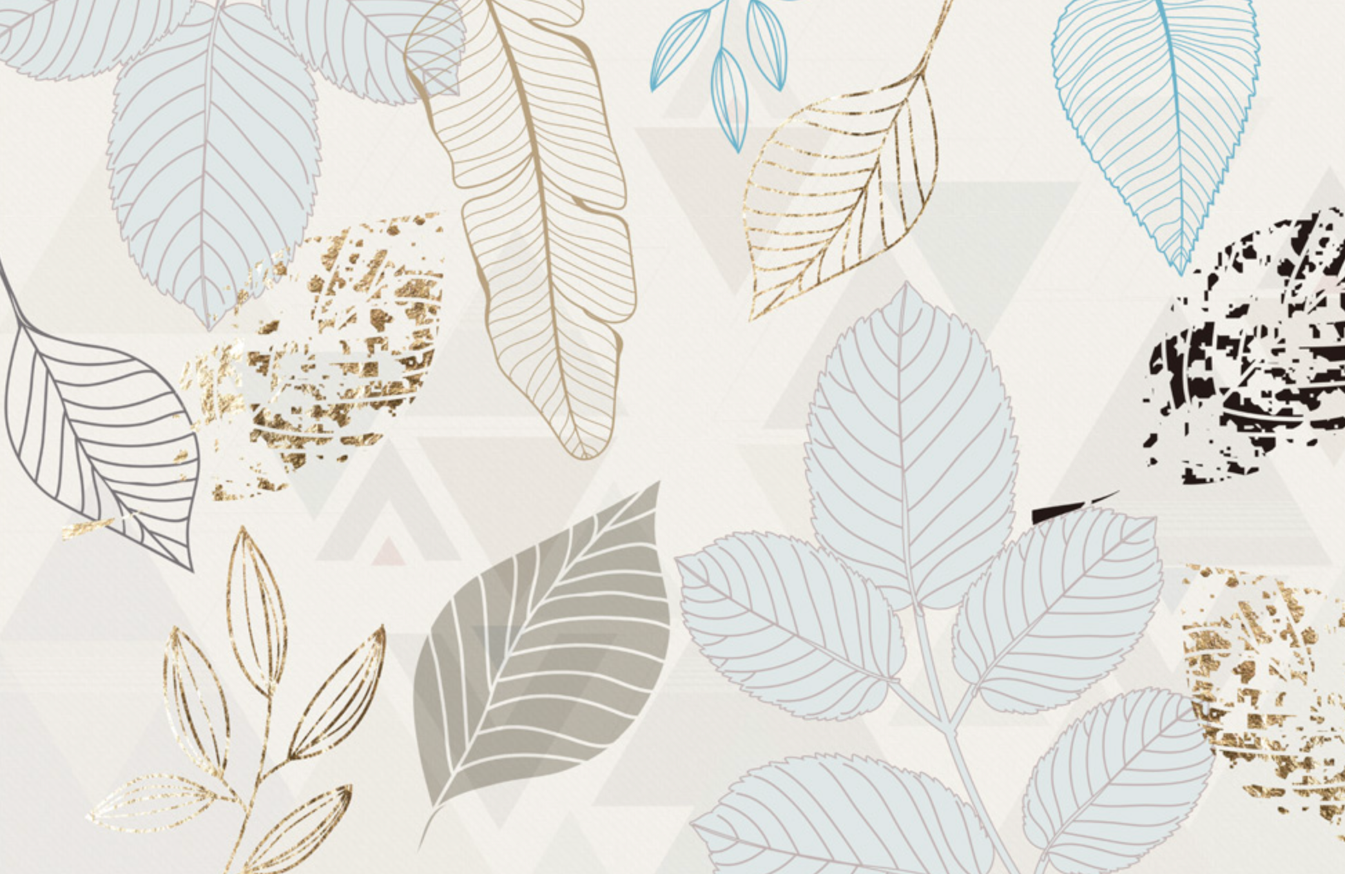 Blatt-Design-Tapete