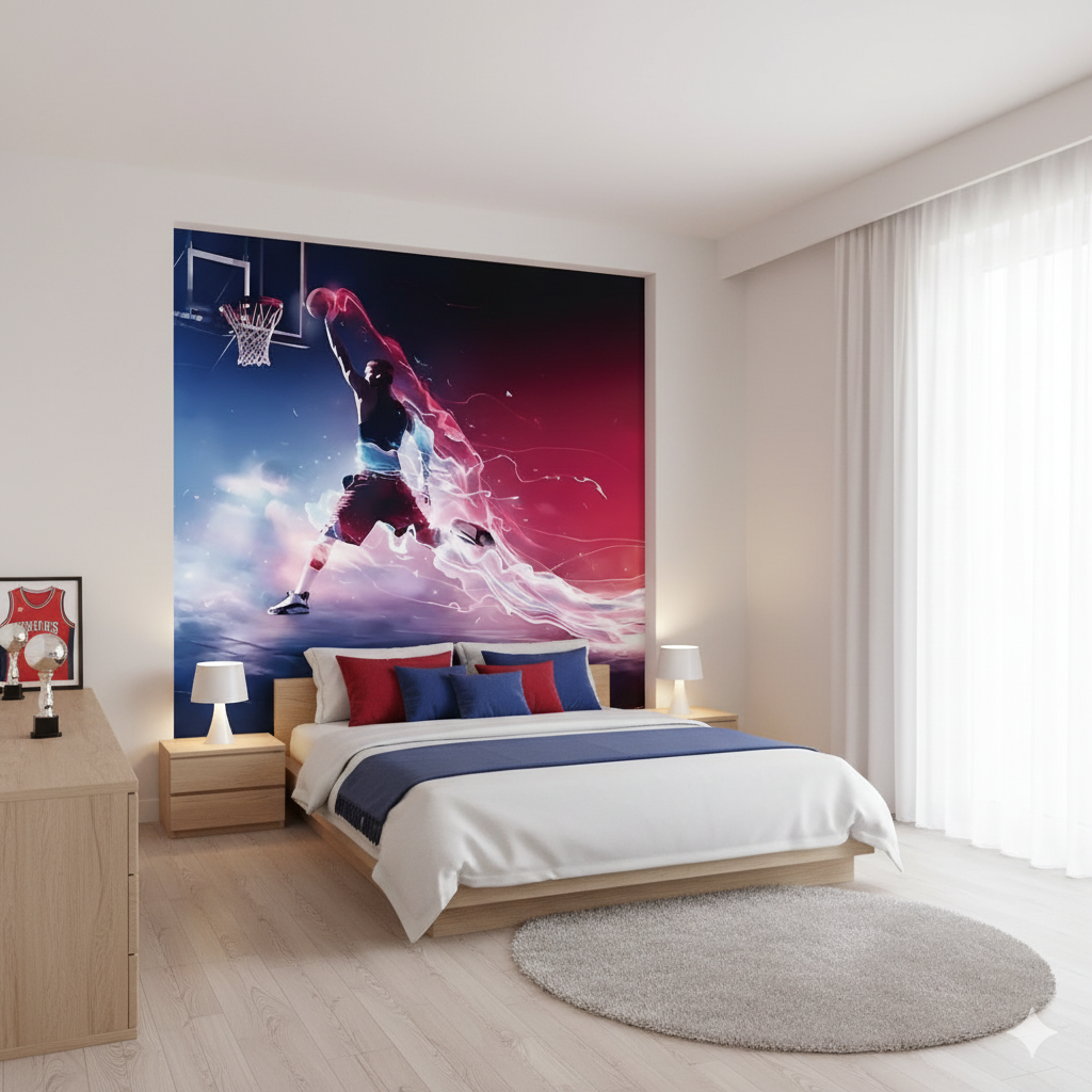 Basketball-Wandteppich