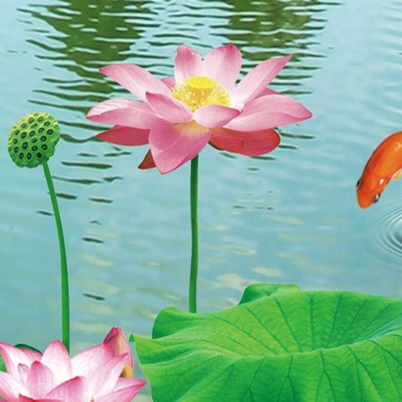 Custom Wall Mural Wallpaper Mountain Water Natural Landscape