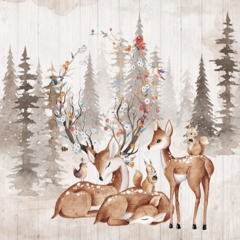 Dieren Behang <br/> Bos- en koninklijk hert