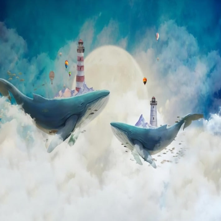 Marine Behang <br/> Kolossale walvis