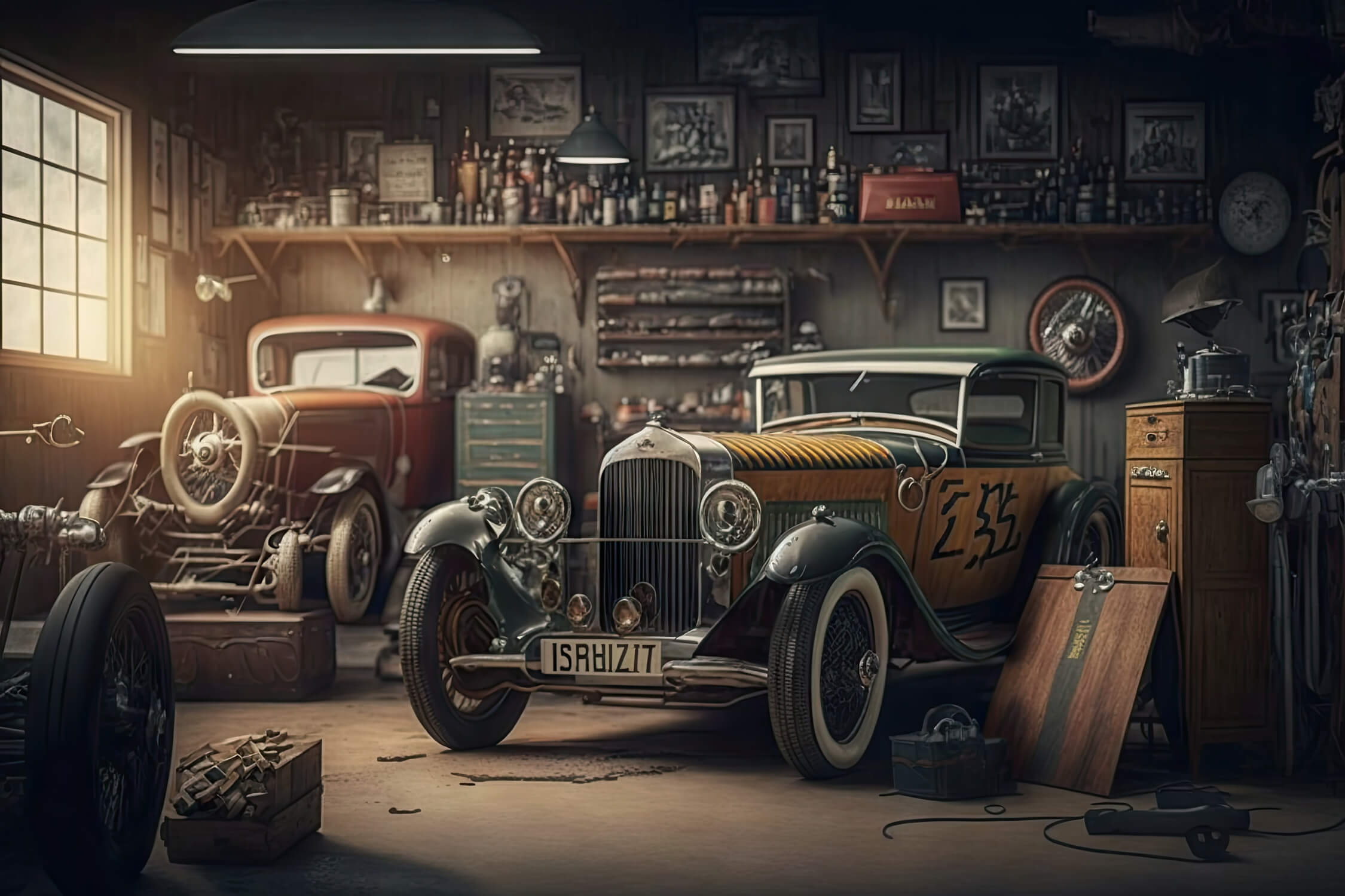 Papier Peint Panoramique Voiture Ancienne