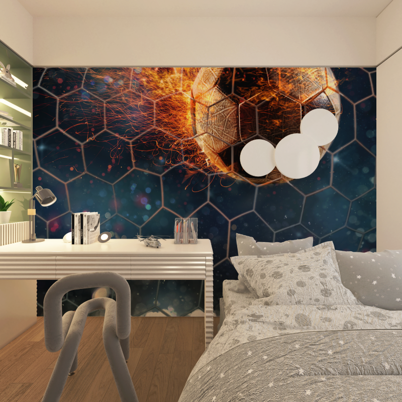 Papier peint chambre ado foot chambre adolescents