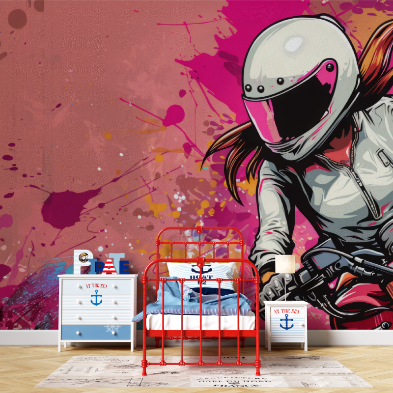 Papier Peint Moto pour Fille