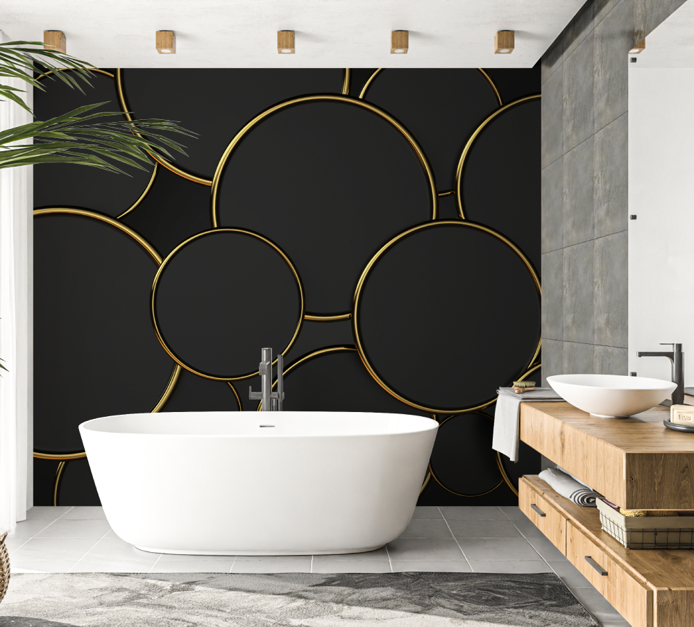 Papier peint pour douche salle de bain papier