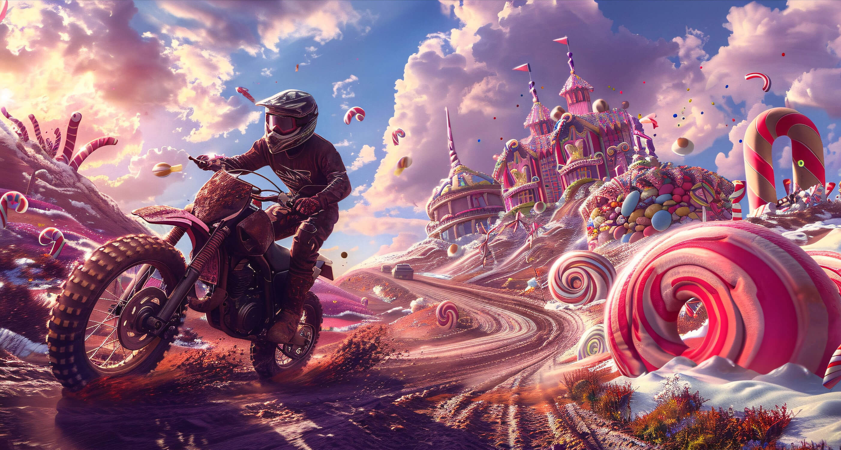 Papier Peint 3D Chambre Ado Motocross