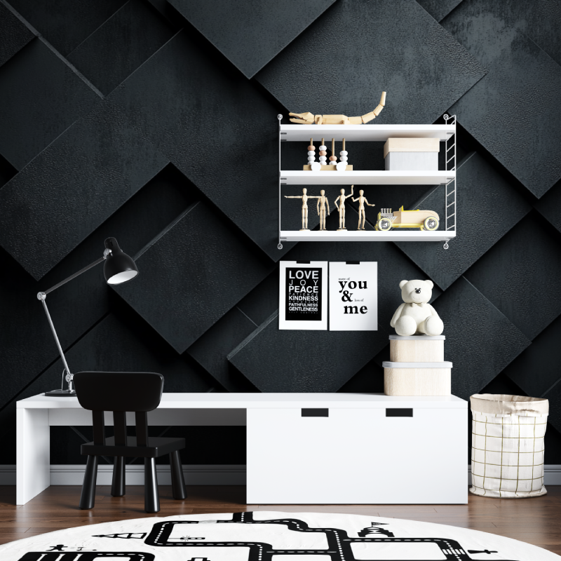 Papier peint gamer panneaux 3d tapisserie chambre ados