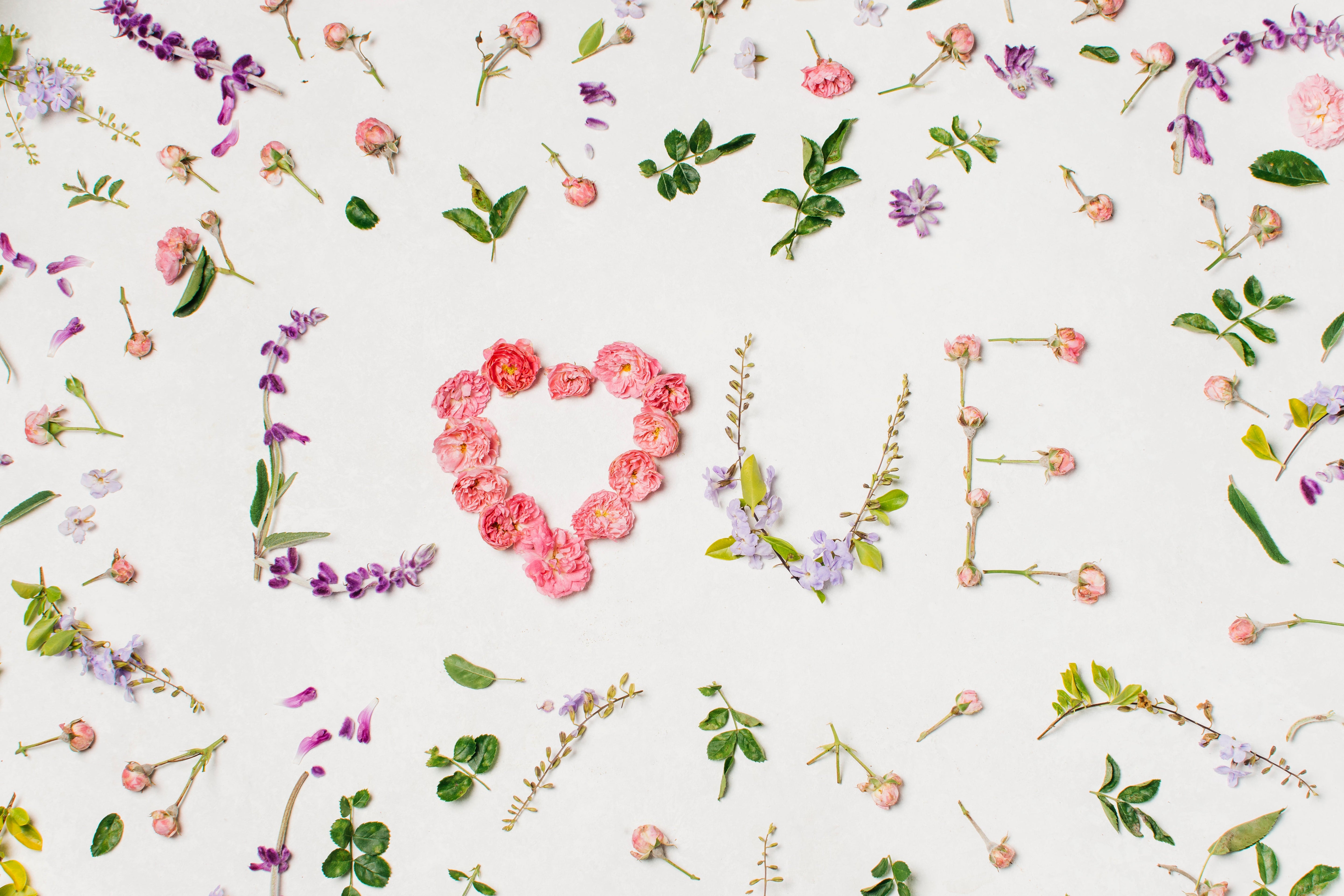 Papier peint Floral love pour bébé