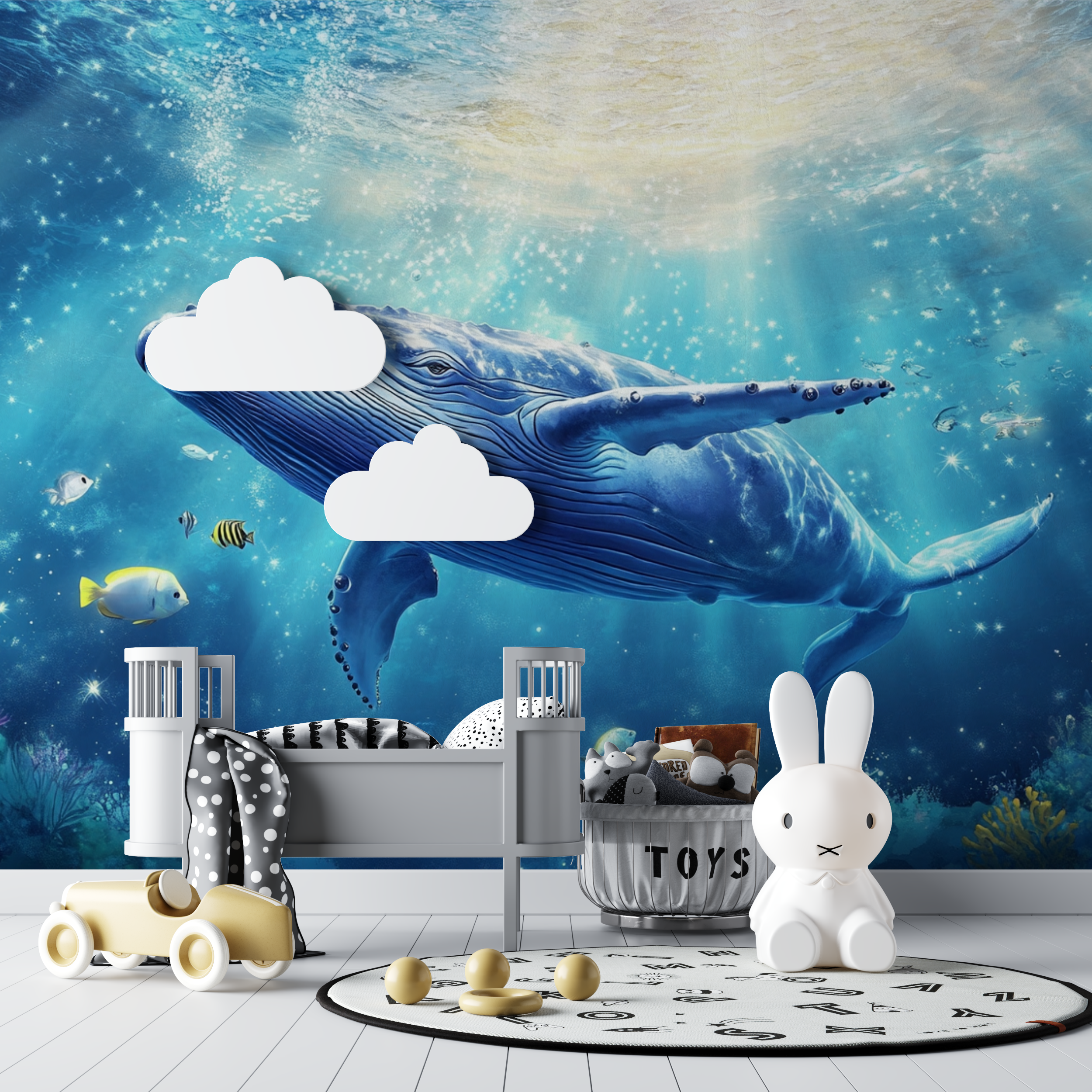 Papier peint marin bebe mer bebe tipi