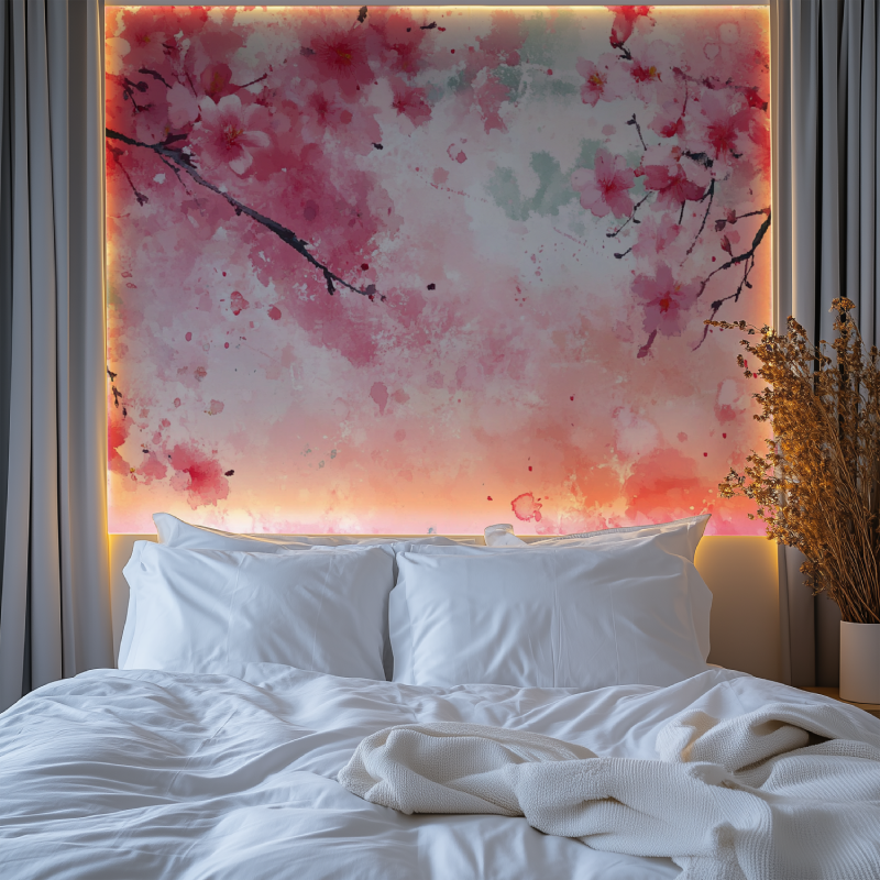 Papier peint fleur japonais chambre premium