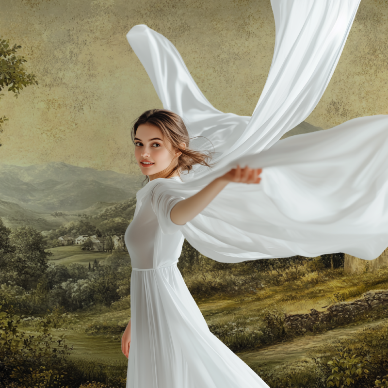 Papier peint vintage panoramique modele