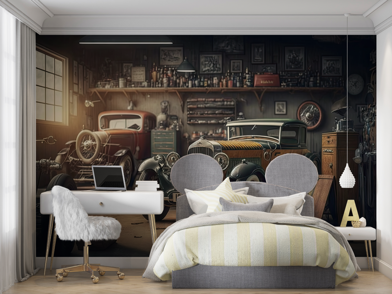 Papier peint panoramique voitur...ne mur chambre panoramique