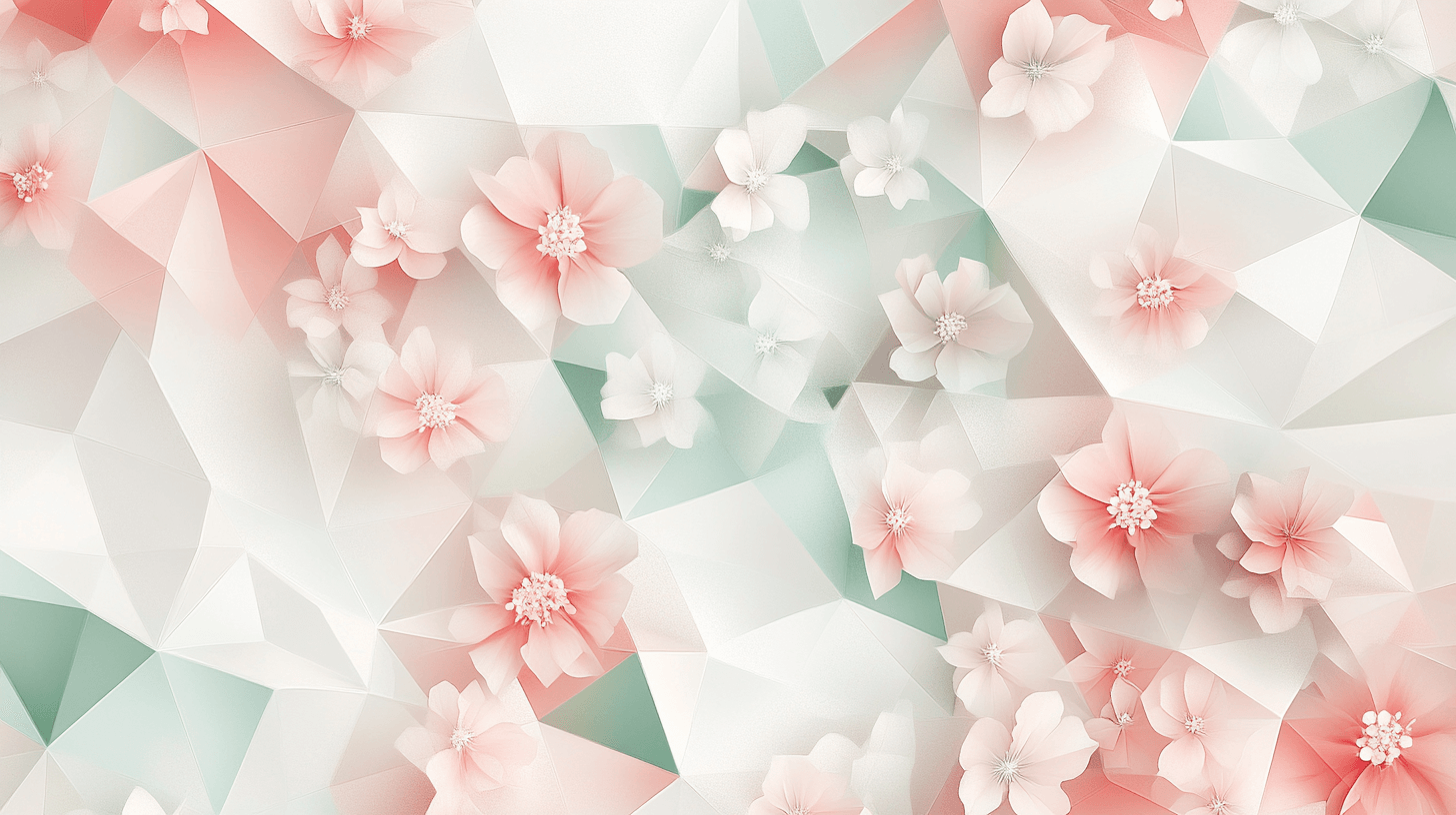 Papier Peint Fleur Geometrique