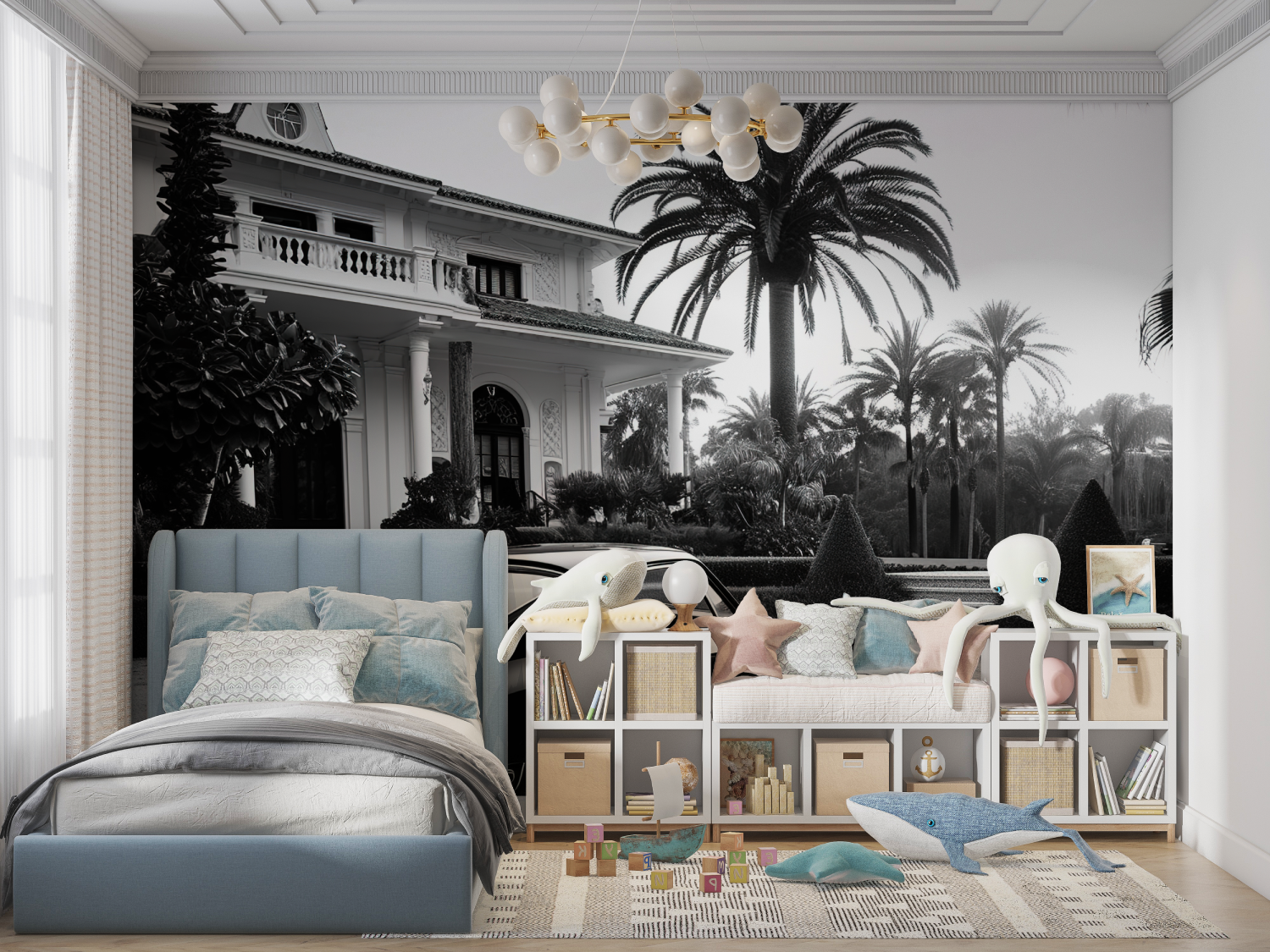 Papier peint panoramique noir e...voiture panoramique garcon