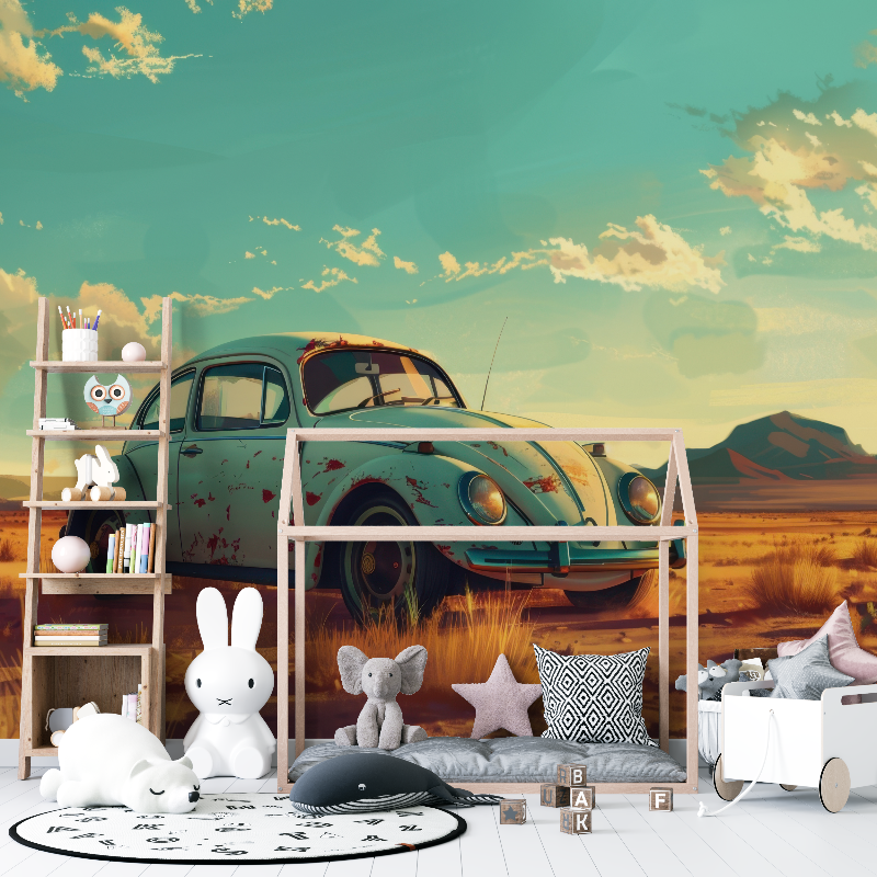 Papier peint avec voiture coccinelle 12