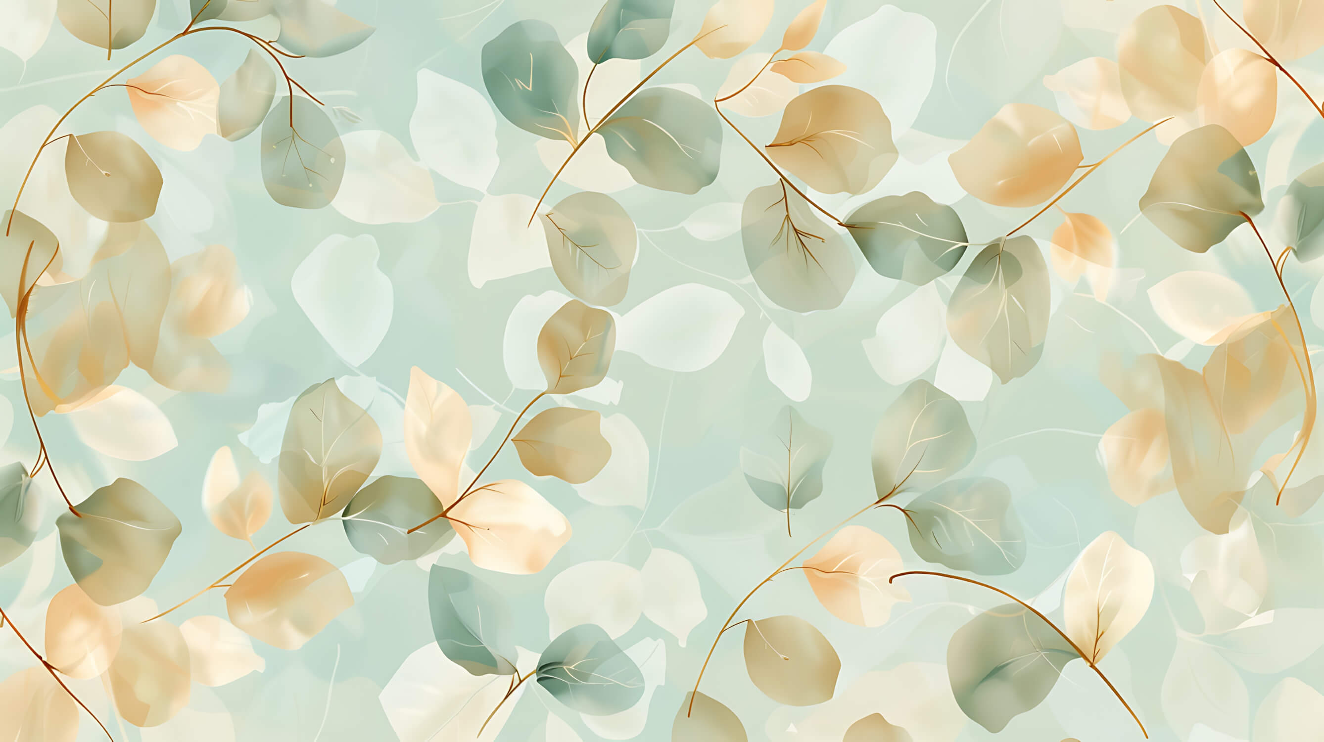 Papier Peint Vert D'eau Et Jaune