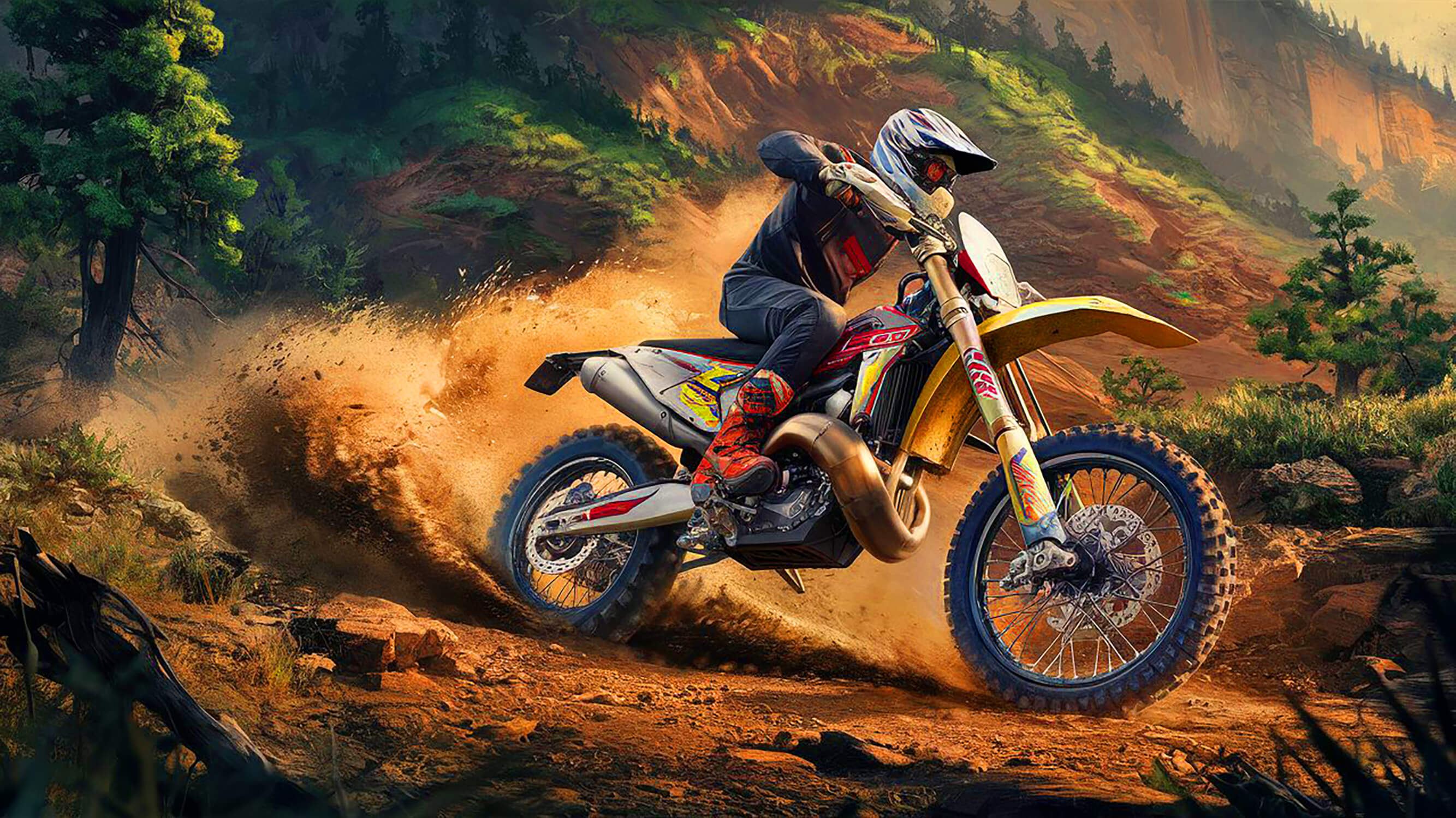 Papier Peint Garcon Moto Drift