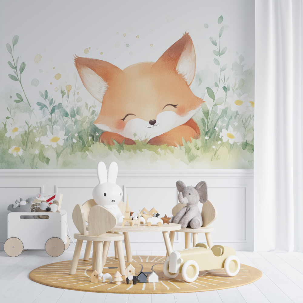 Papier peint nouveau ne renard chambre de bebe