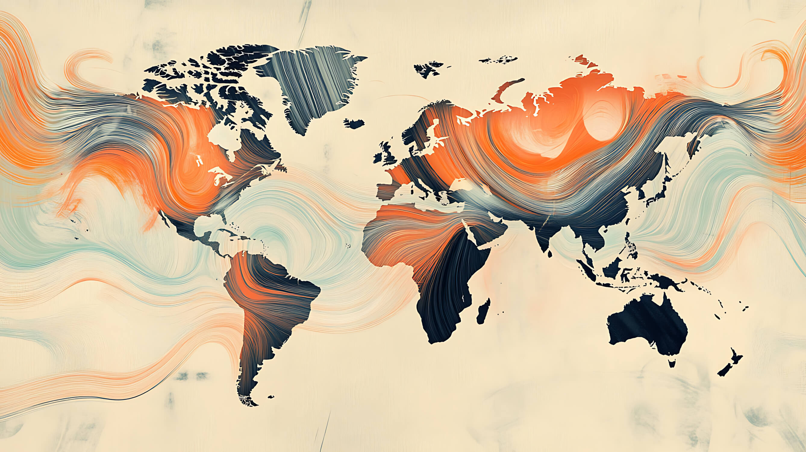 Papier Peint Carte Du Monde Artistique