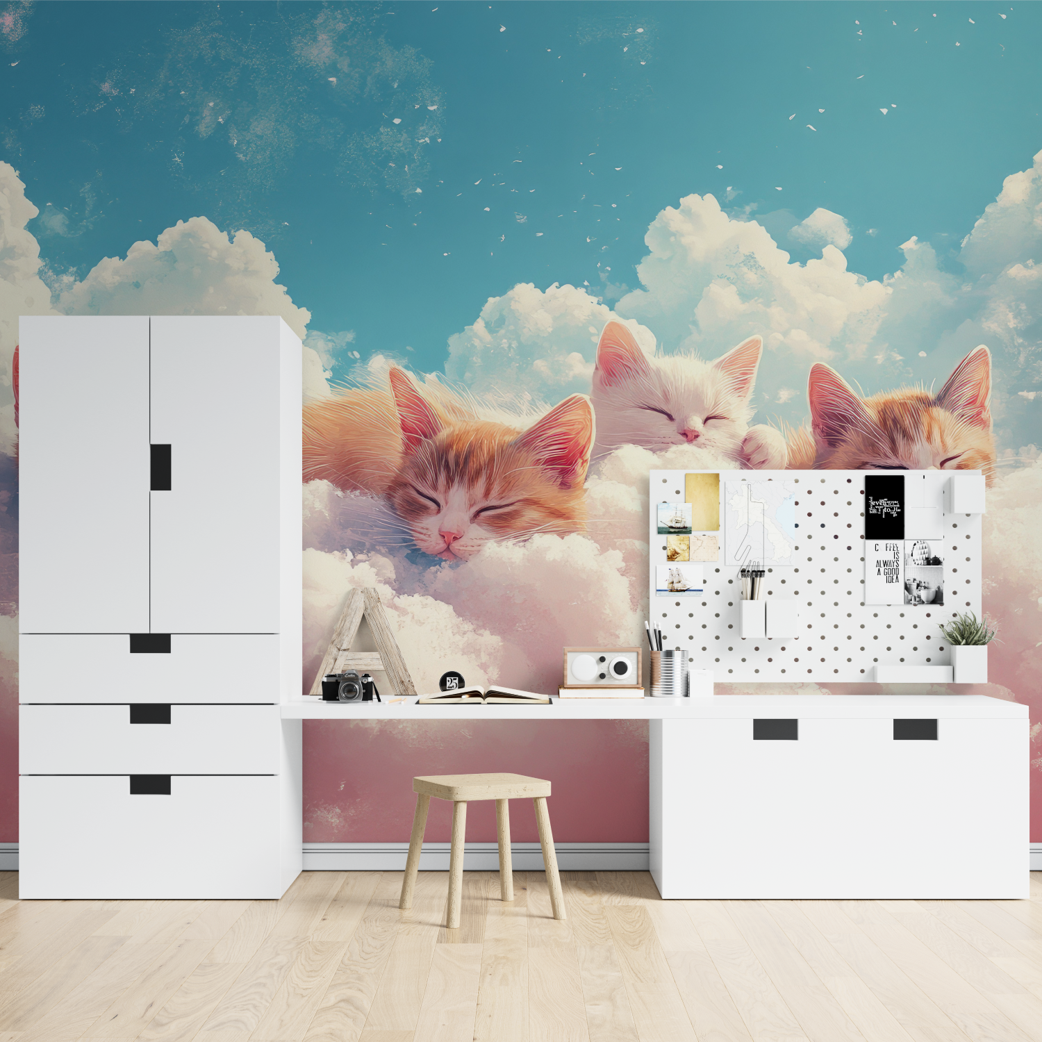 Papier Peint Chambre Fille Chaton - tapisserie garçon