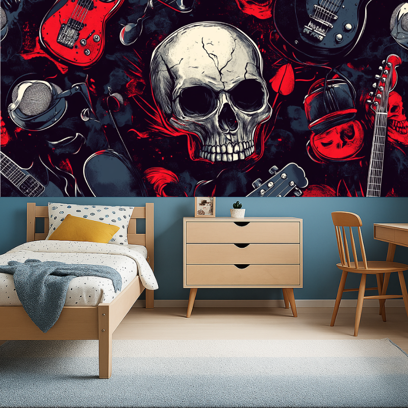 Papier peint tatoo deco garcon456