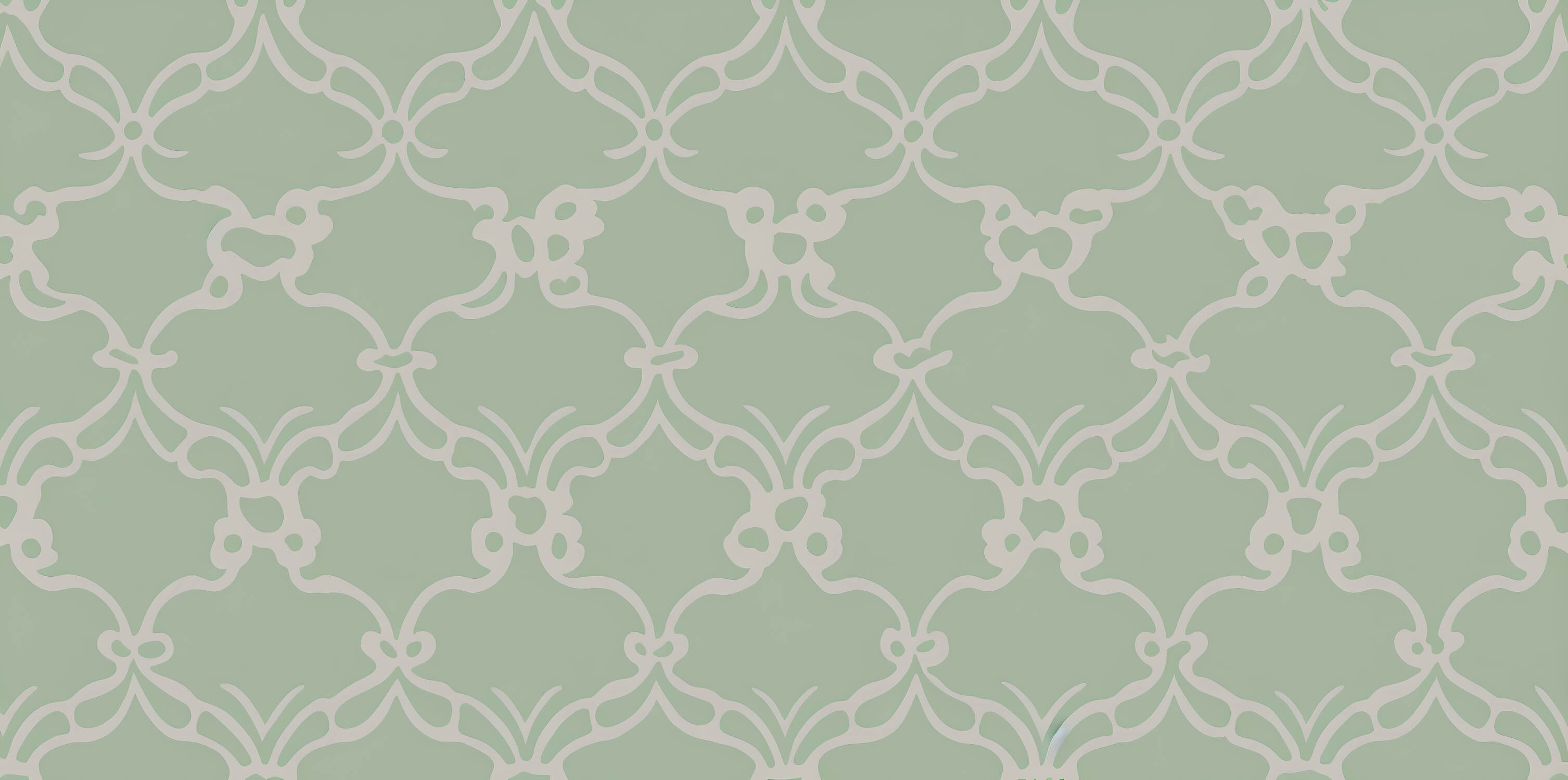 Papier Peint Baroque Vert