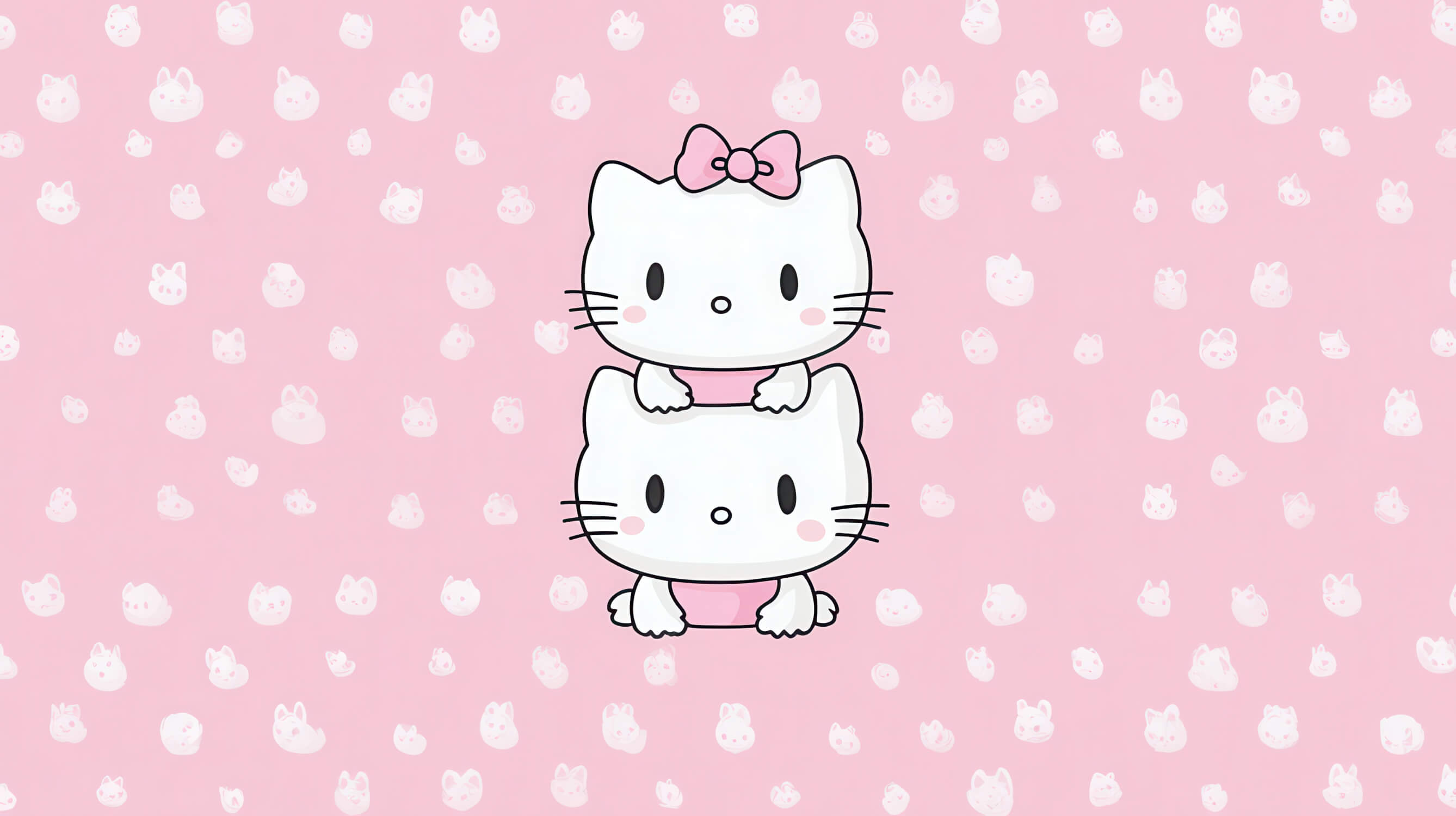 Papier Peint Hello Kitty Rose