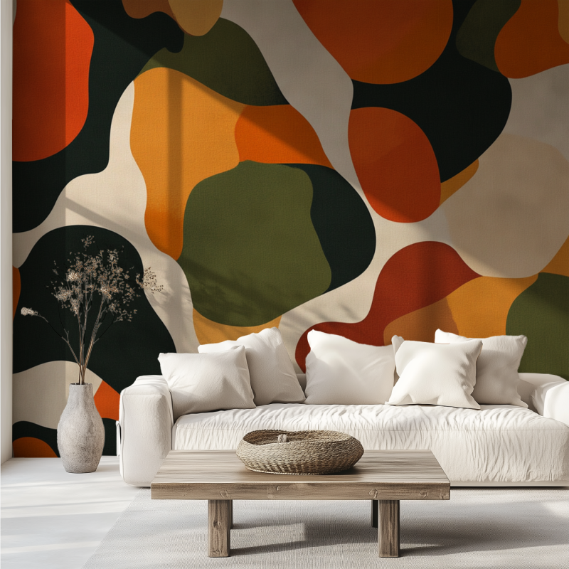 Papier peint vintage moche canape tendance