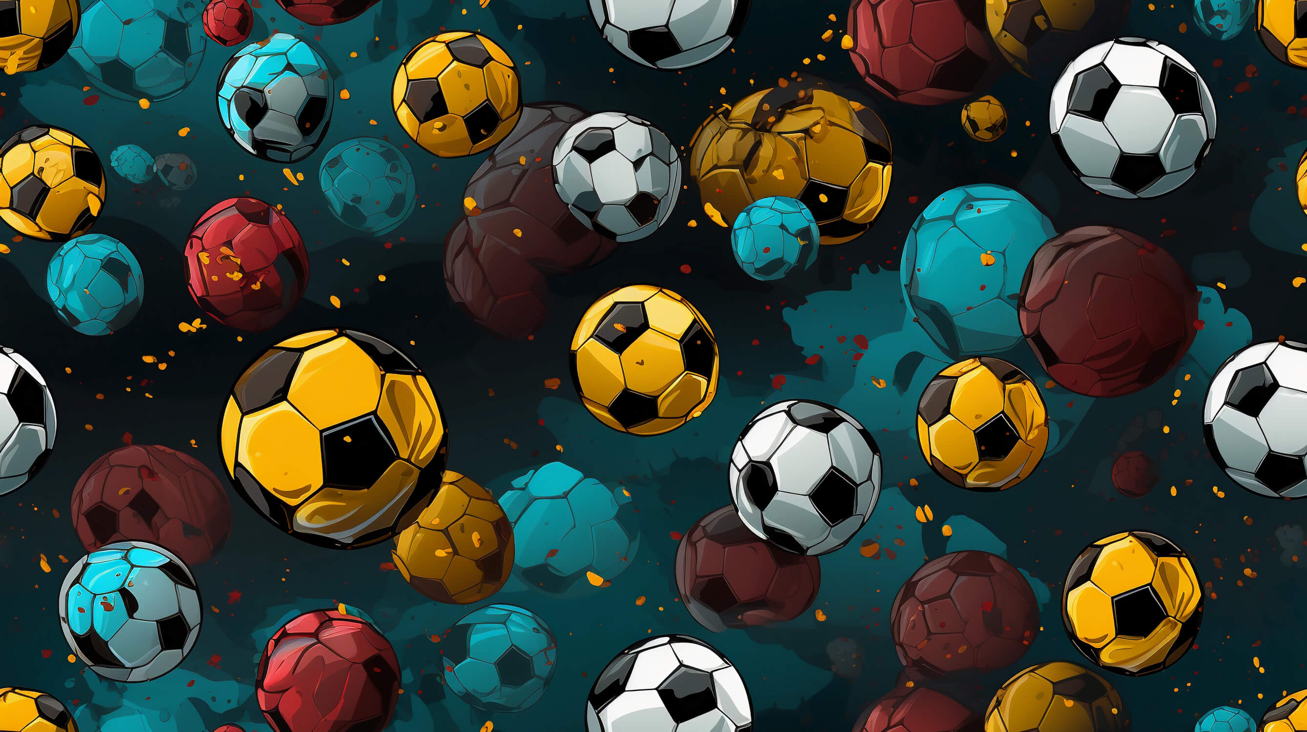 Papier Peint Ballons De Foot