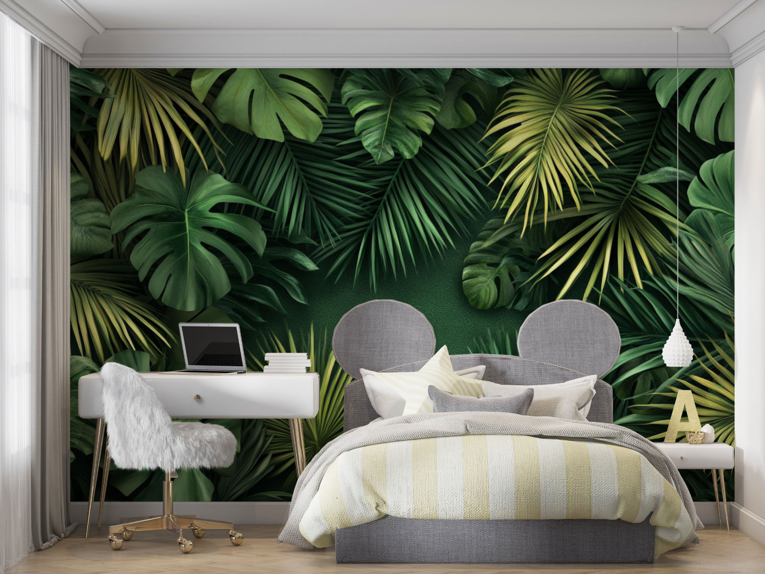 Papier peint plantes tropicales...ts mur chambre panoramique