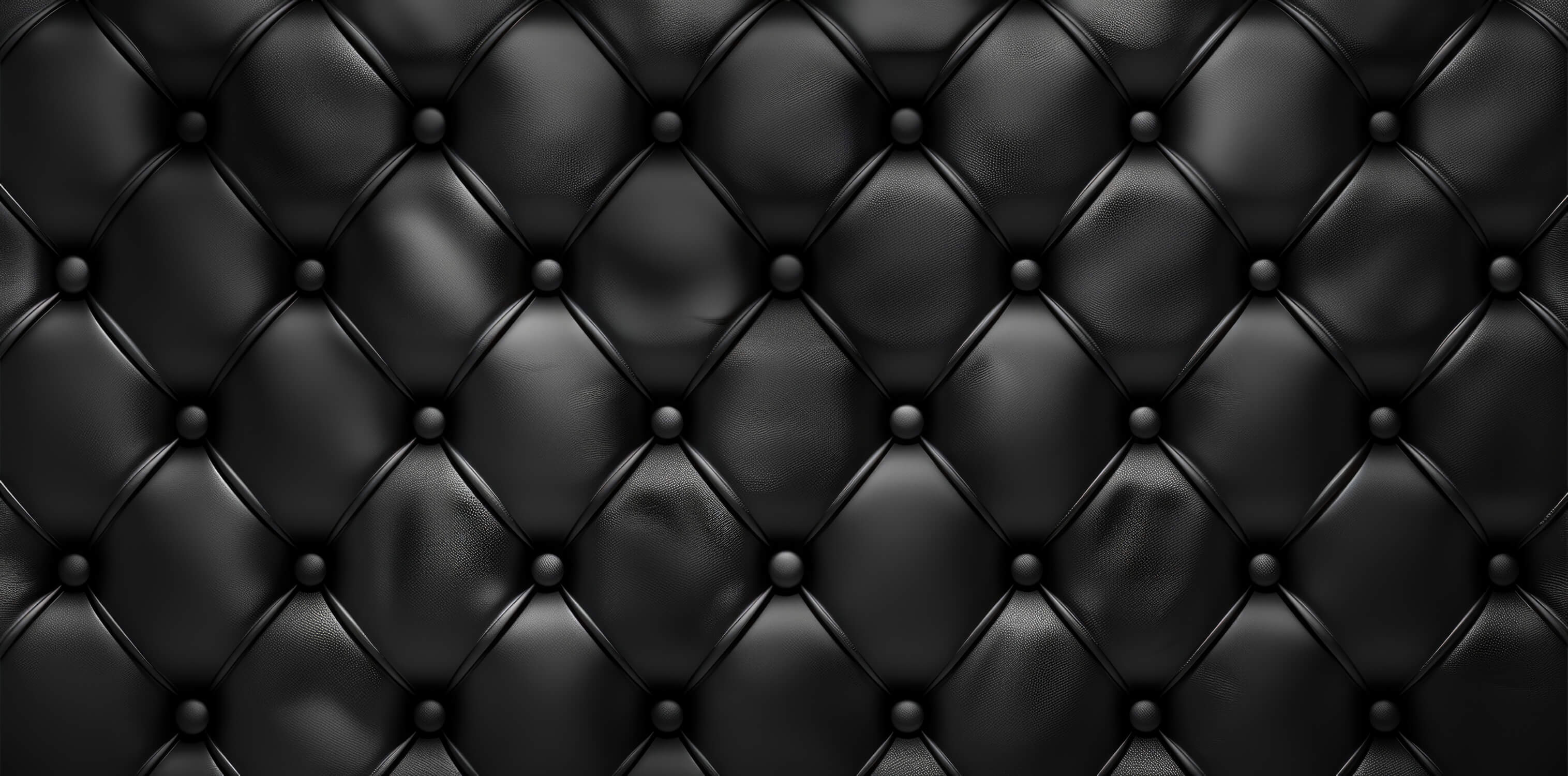 Papier Peint Capitonné Noir