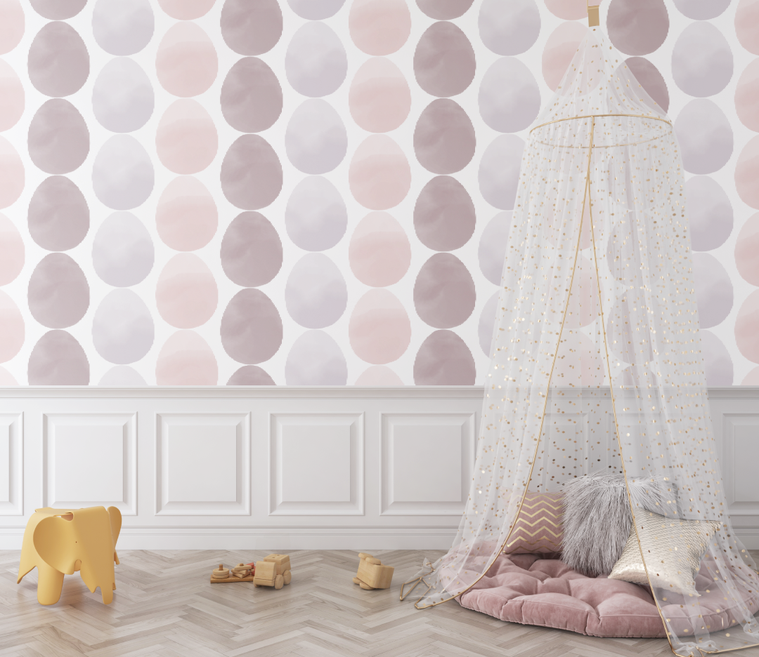 Papier peint bébé Motifs géométriques - bebe