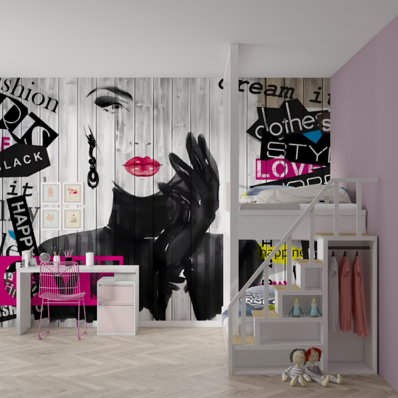 Trendy teen girl bedroom decor