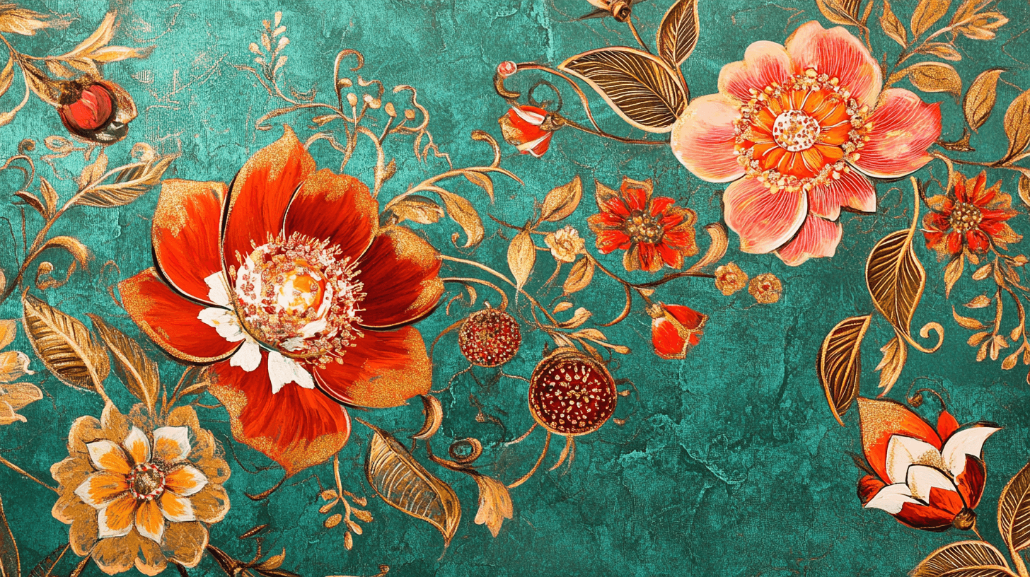 Papier Peint Fleur Indien
