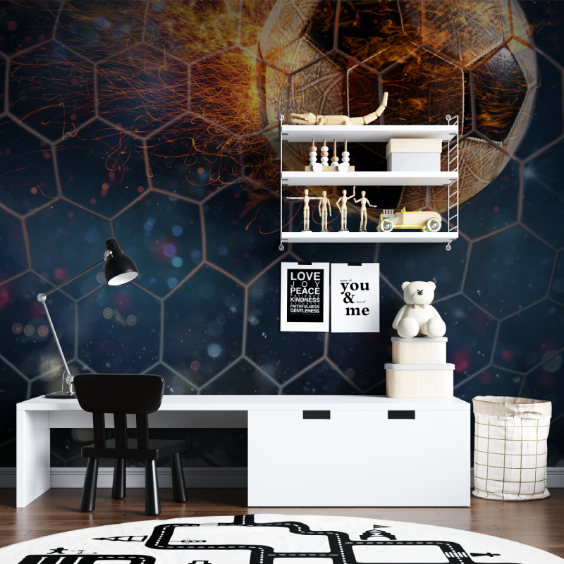 Papier peint chambre ado foot tapisserie chambre ados