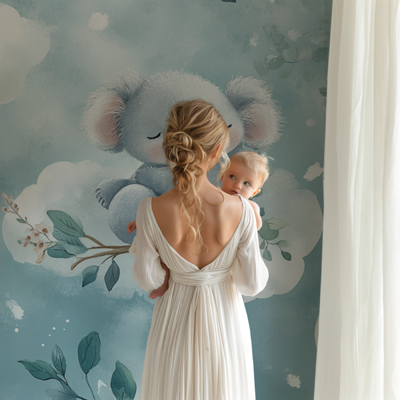 Papier peint koala dans les nuages bb123