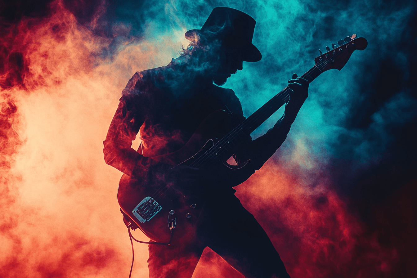 Papier Peint Guitariste Let'S Rock