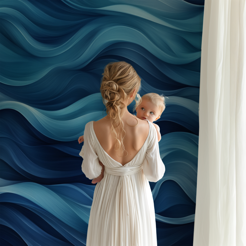 Papier peint marin poesie des vagues bb123