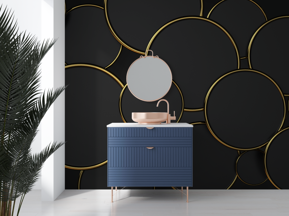 Papier peint pour douche salle deau