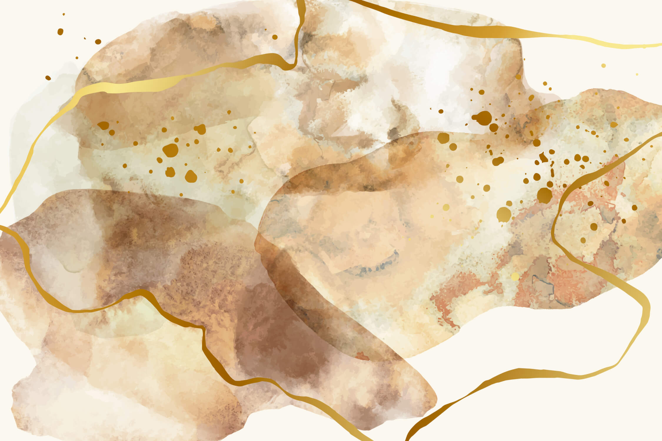 Papier Peint Splash Doré Salle De Bain