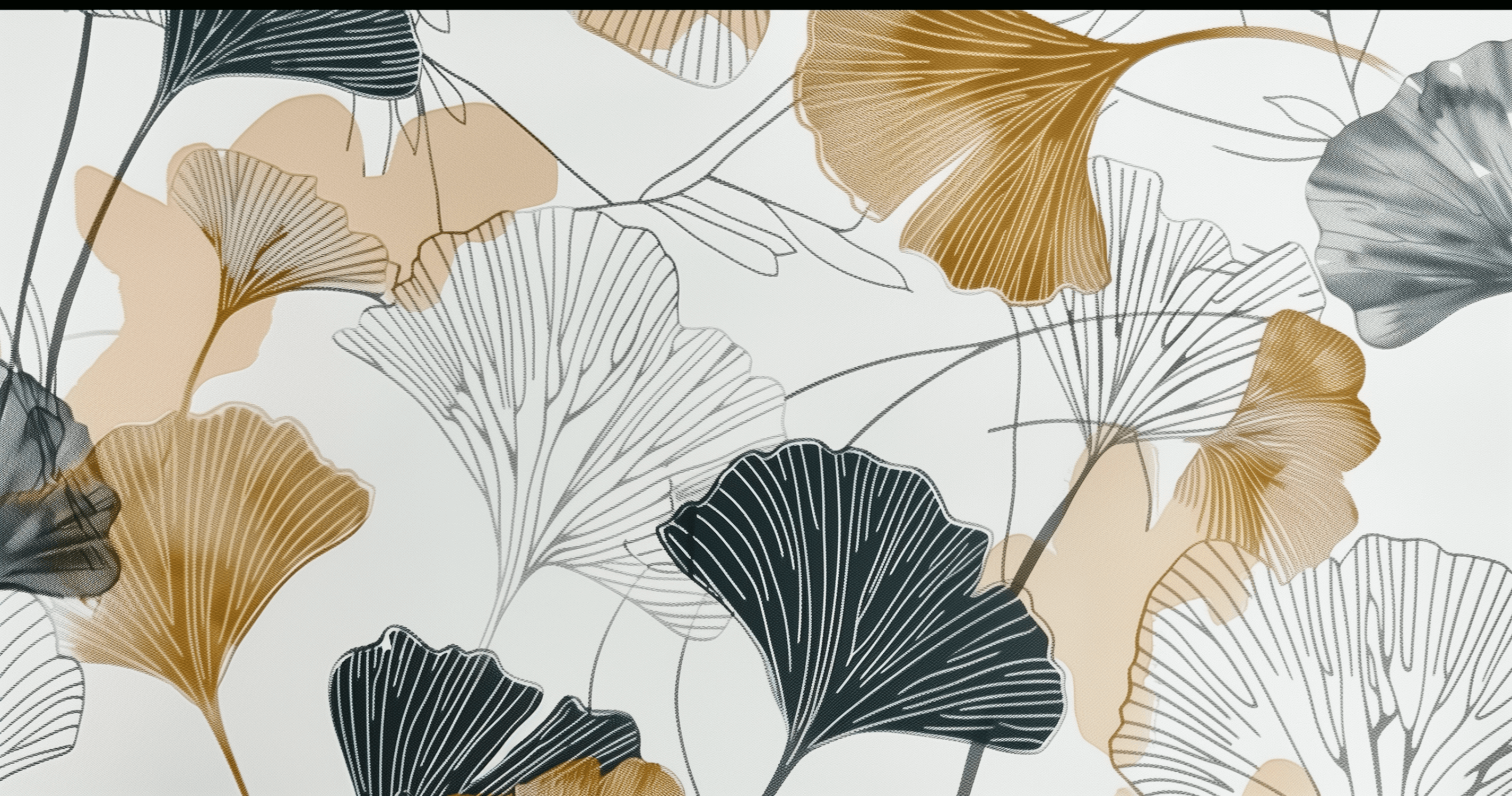 Papier Peint Panoramique Gingko de Luxe